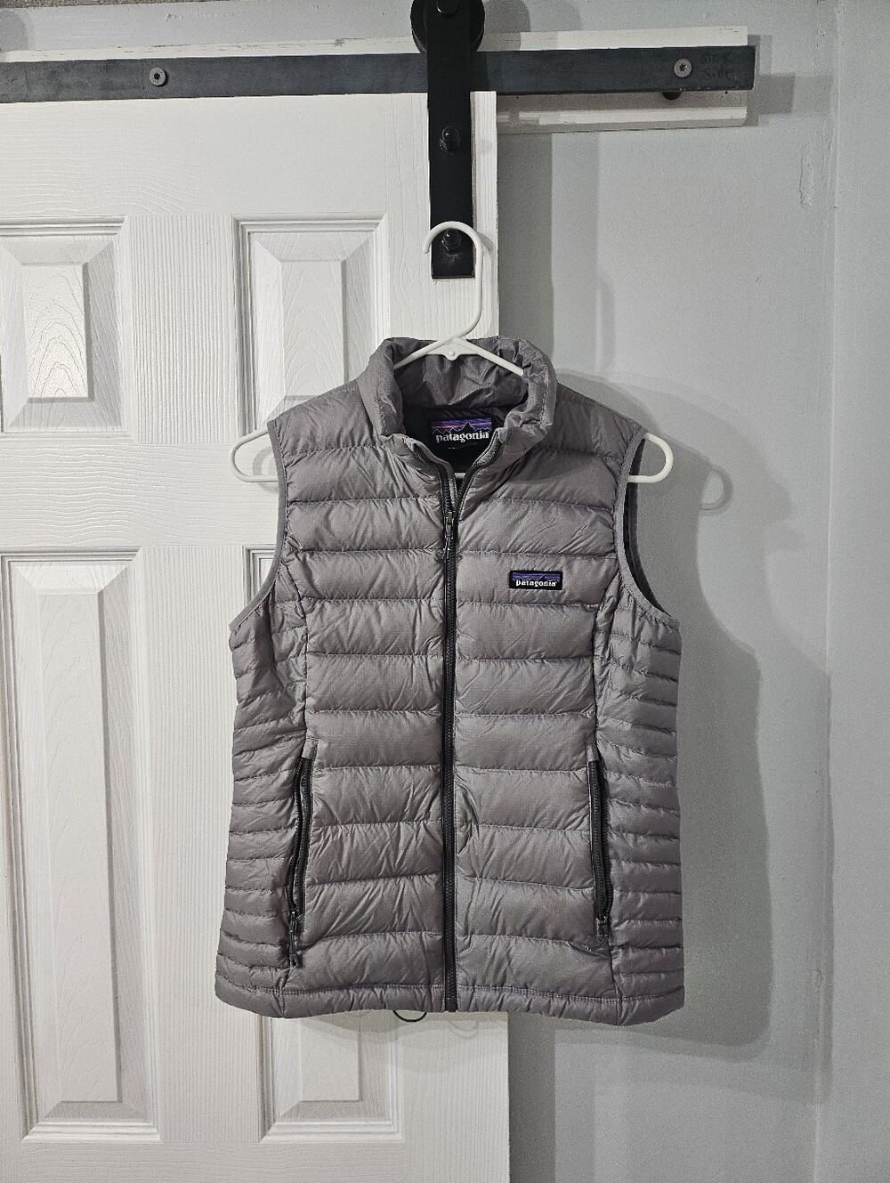 Patagonia Nano Puff Puffer Vest Gray Silver Women's Small